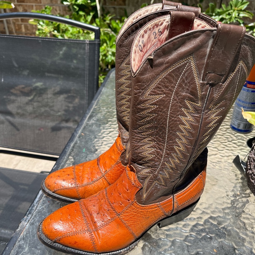 Ostrich boots